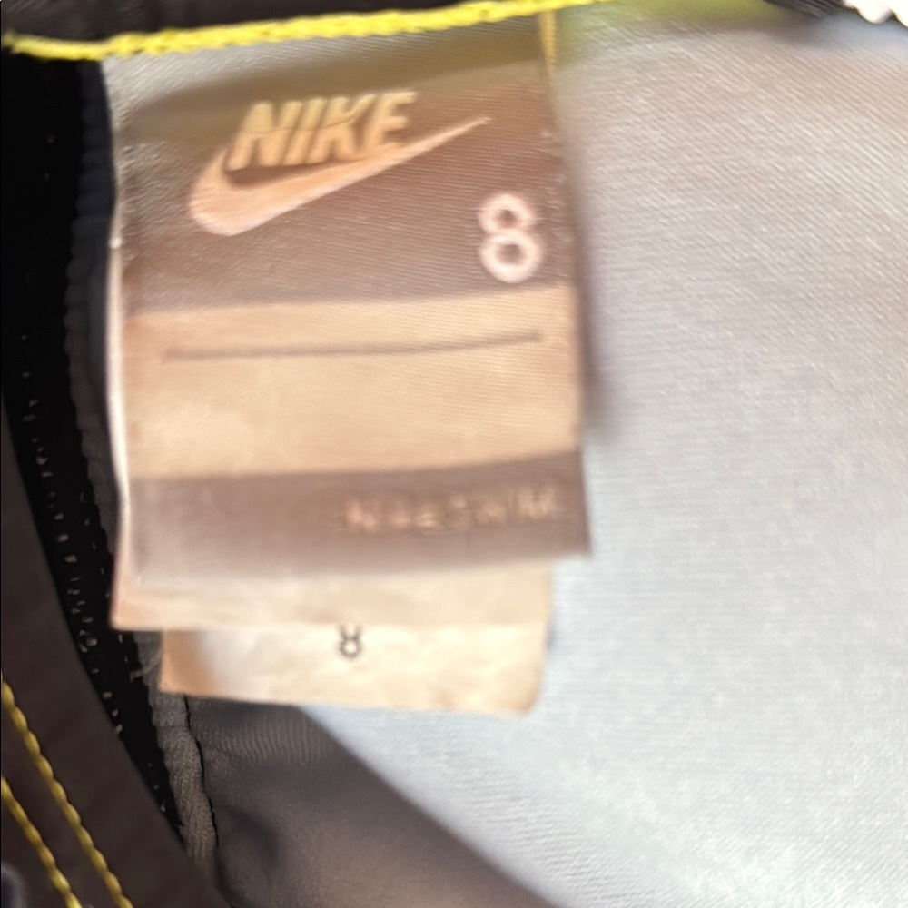 Nike Women's Swim Top - Yellow, White, and Black - Picture 3 of 3